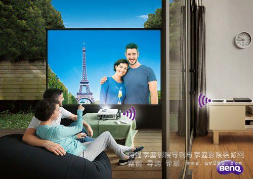 明基推出新一代無線家用投影機W1075
