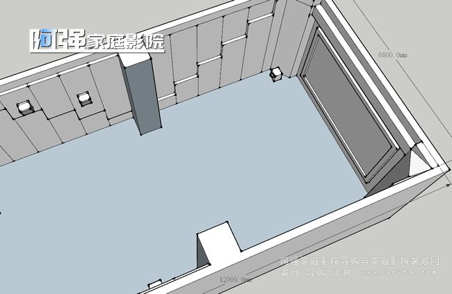 私人影院設計示意圖