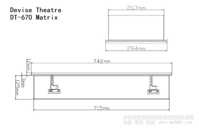 美國Devise DT-670Matrix定制嵌入式音箱尺寸