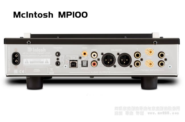 具備數位輸出功能 McIntosh MP100 唱頭放大器